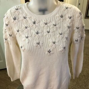 The Limited Crystal Studded Sweater